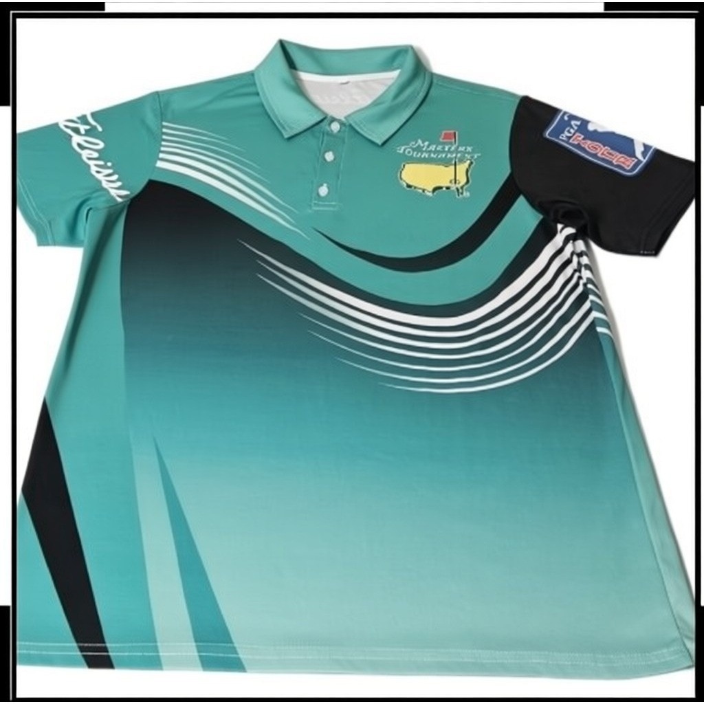 Masters Golf Tournament Polo L Titleist Pga Stretch Shirt Mens